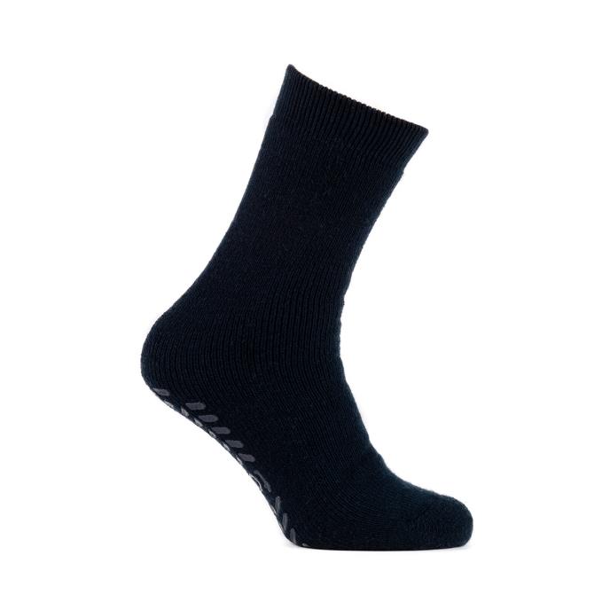 totes Ladies Recycled 3.0 Tog Thermal Original Slipper Socks Navy Extra Image 2